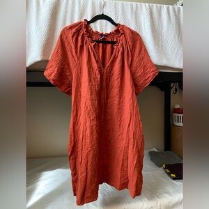 Old Navy Terracotta Ruffled Dress